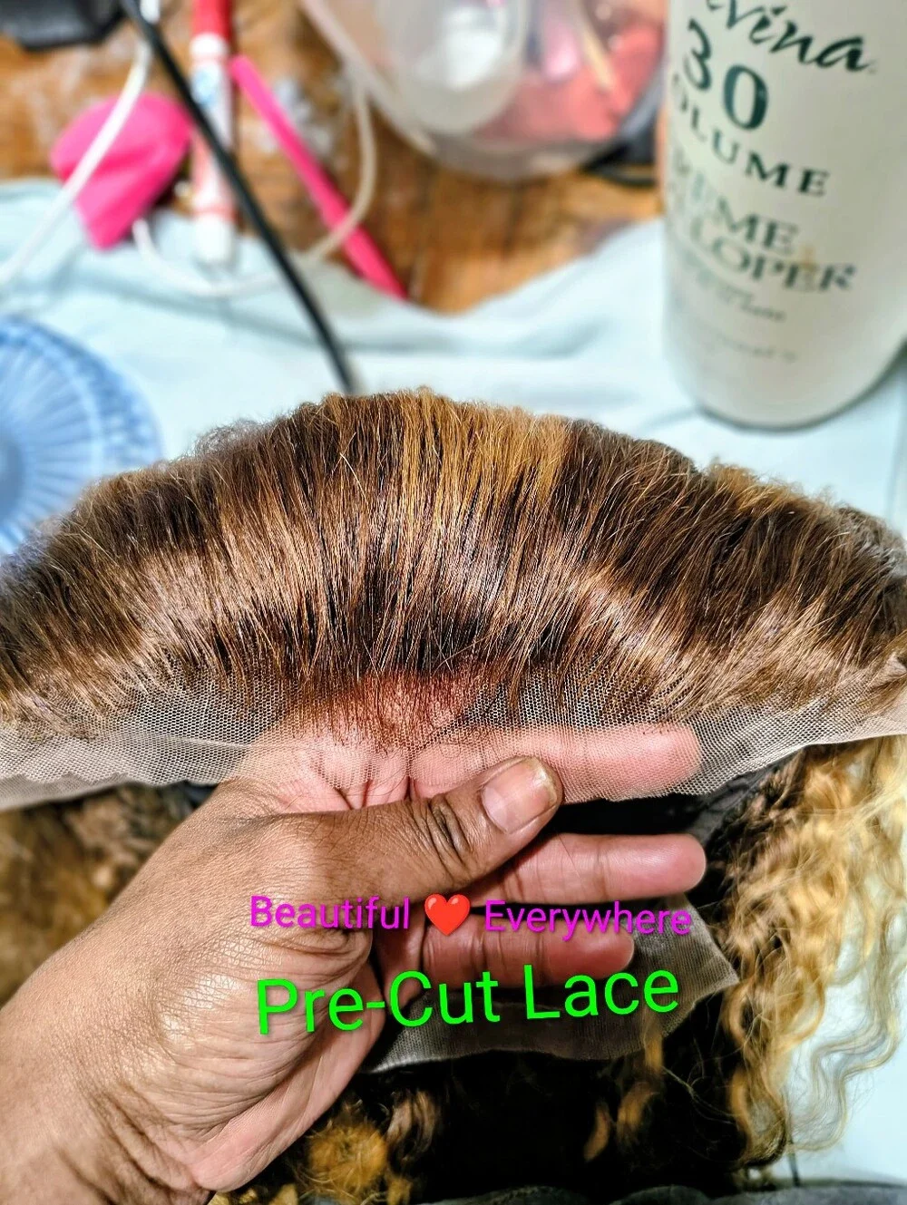 Human hair lace wig
